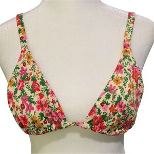 Pacsun Eco Floral Triangle Bikini Top